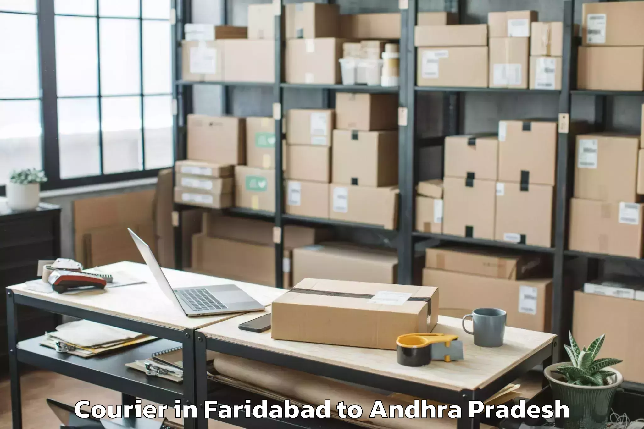 Reliable Faridabad to Korisapadu Courier